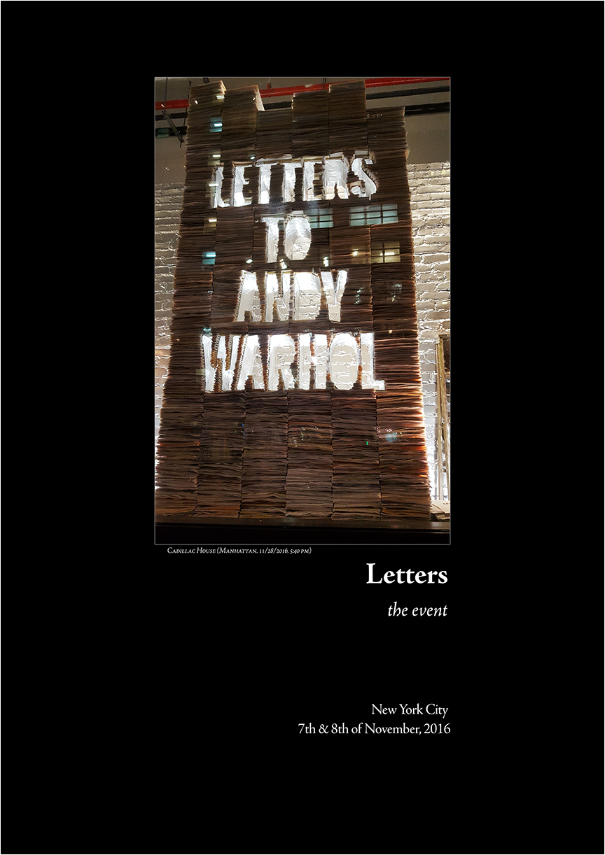 “Letters: the event” Book Cover